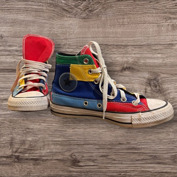 Converse Shoes - Converse chuck taylor all starts with patchwork